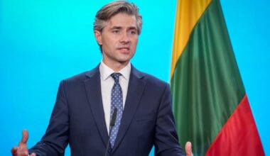 Lithuanian foreign minister urges strong response to Russia's overnight strike on Ukraine