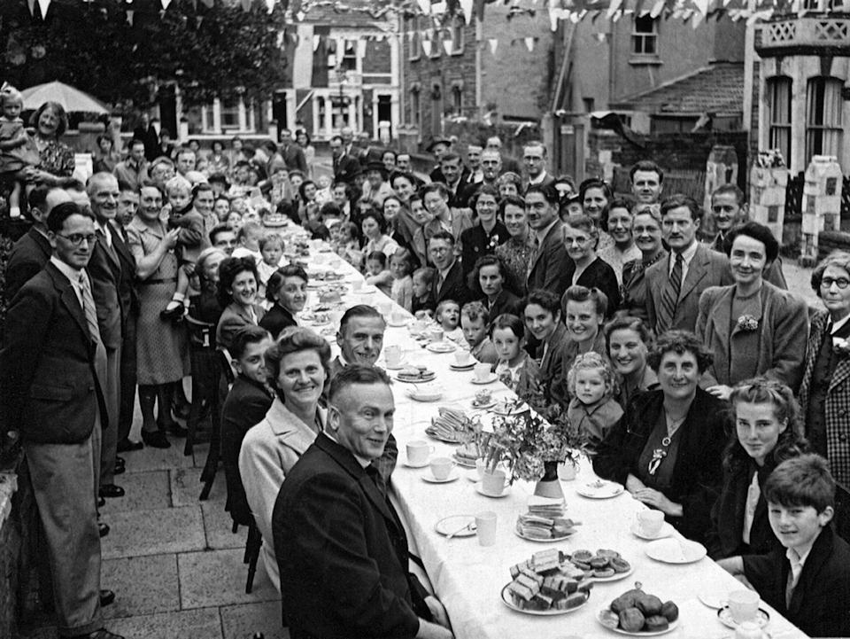 1940s Street Party In Bristol England UK