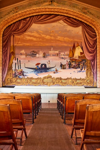 The Haskell Opera, where the stage is located in Canada and most of the seats are in the U.S.