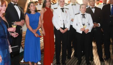 Queen Letizia attended a military reception in Panama with Princess Leonor