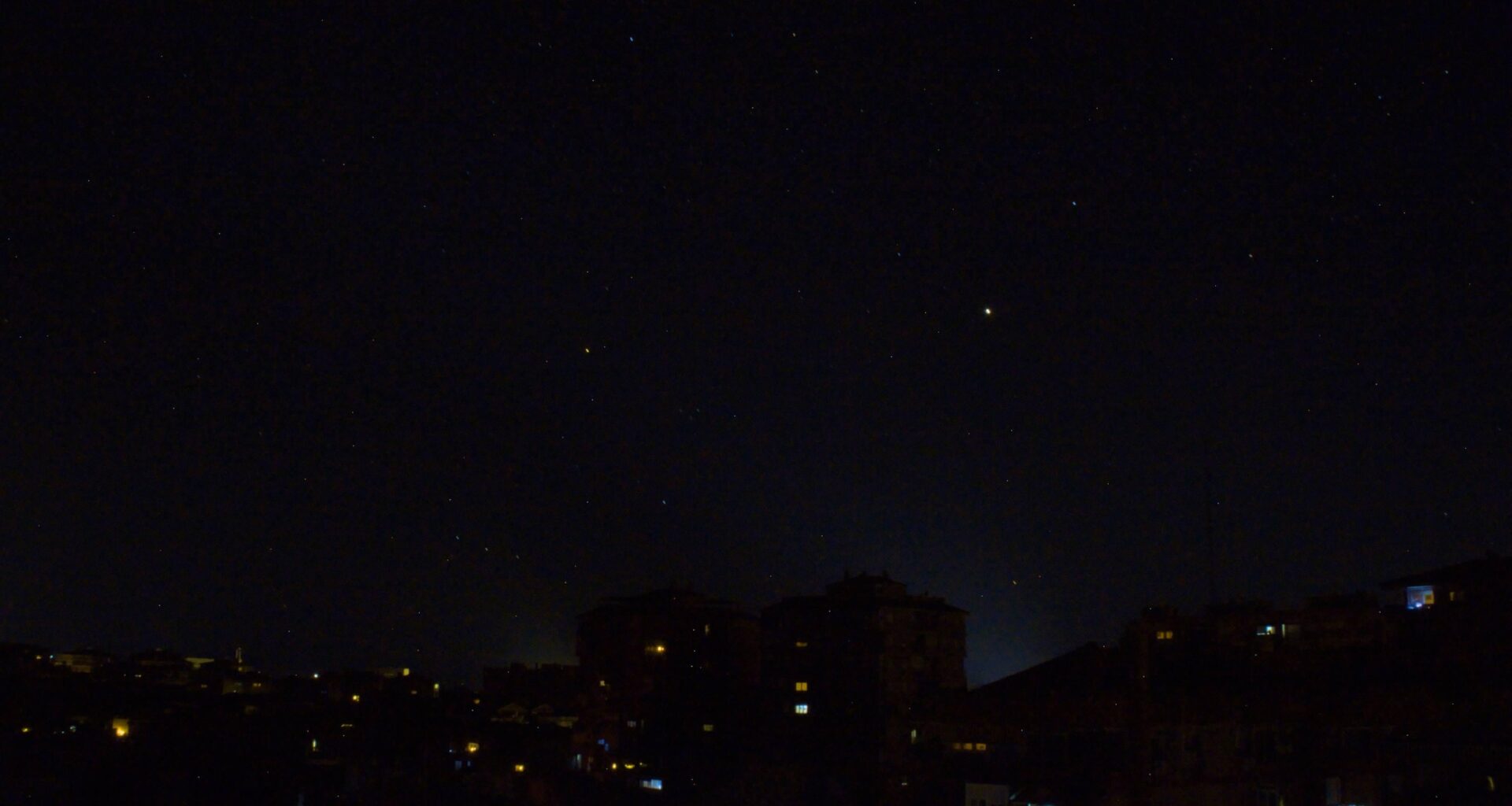 Foto que tome de las estrellas durante el apagón.