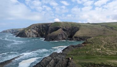 Half way through walking the Pembrokeshire coast path and this was today's offering. Newport to Ceibwr. Godidog!