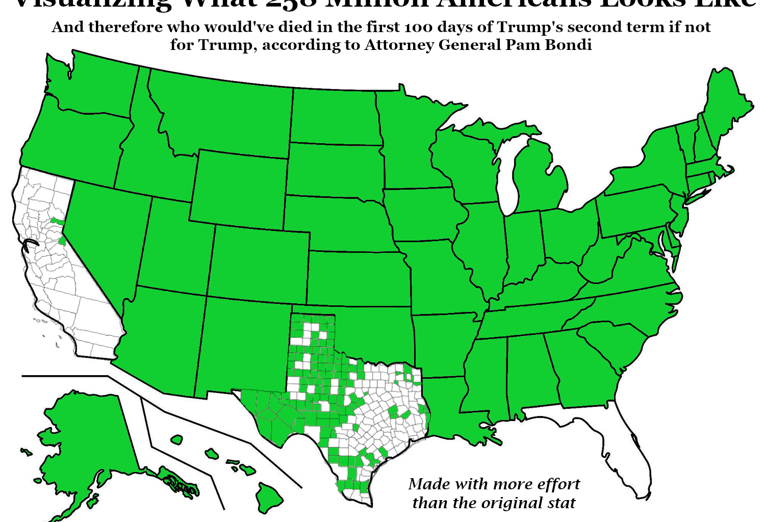 [OC] 258 Million Americans Visualized