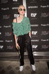 PARIS, FRANCE - JULY 06:  Model Cara Delevingne attends the 'Don't Take it Personally' by Jade Jagger & Jean-Baptiste Pauchard Exhibition Party on July 6, 2017 in Paris, France.  (Photo by Stephane Cardinale - Corbis/Corbis via Getty Images)
