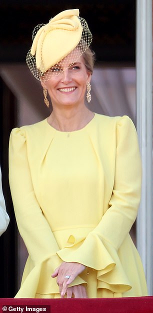 For Trooping the Colour, Sophie wore her fourth Beulah dress - the 'Yahvi' - in a vivid lemon yellow hue