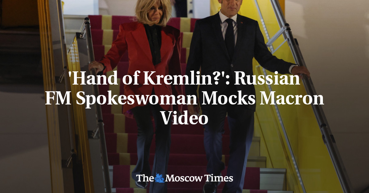 'Hand of Kremlin?': Russian FM Spokeswoman Mocks Macron Video