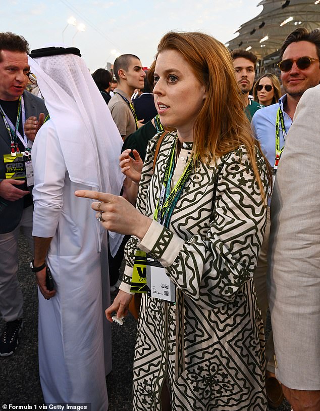 The royal swept her hair back off her face and wore several rings and appeared to enjoy her time at the sporting event
