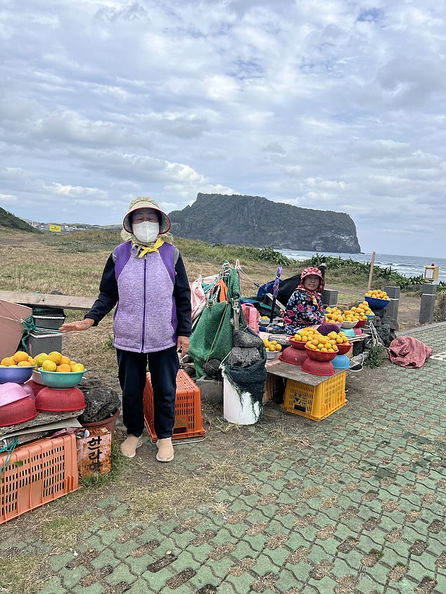 Jeju's Haenyeo dive as deep as 10m without oxygen tanks to collect shellfish such as abalone or sea urchins