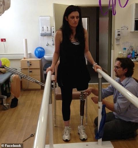 Miss France, 49, lost her leg in May 2011 and went on to become a para athlete