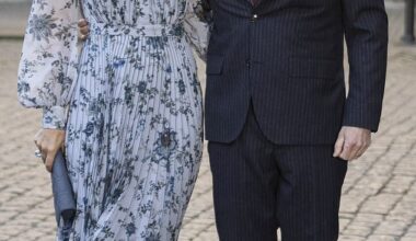 King Frederik X of Denmark and Queen Mary of Denmark arrived to host an official dinner at Kronborg Castle