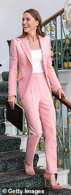 The then Duchess was so pretty in pink at the Royal Foundation Centre for Early Childhood, 2022