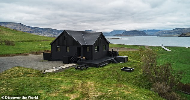 Anita says neither Blue Lagoon or Sky Lagoon compare to Iceland's newest hot springs, Hvammsvik (pictured) - which she says is the 'most amazing place'