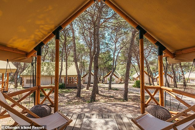 Guests staying in Obonjan's 'glamping lodges' meanwhile will have a 'stunning view' with a mix of 'rustic charm' and 'modern comforts'