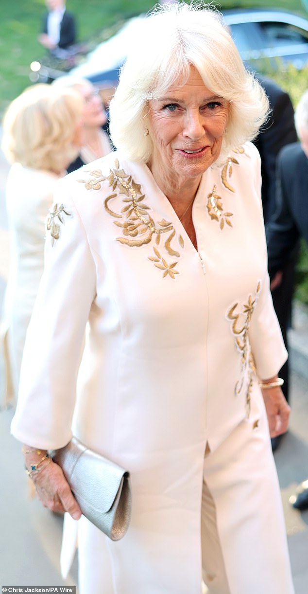 The Queen became emotional as a video of her late brother and founder of Elephant Family charity Mark Shand was played