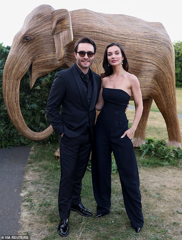 Actors Ed Westwick and Amy Jackson were among the 250-plus guests