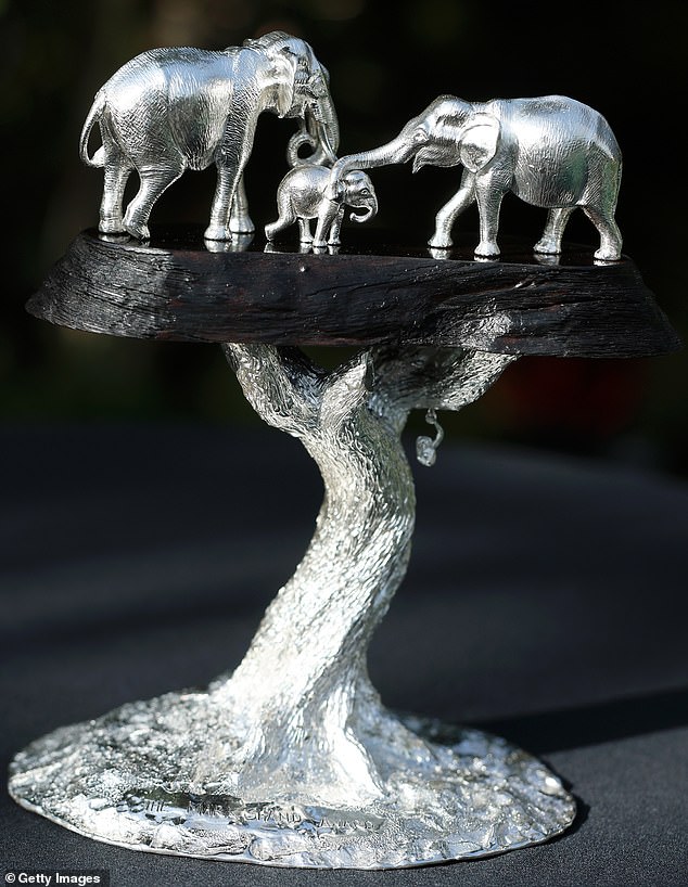 Meanwhile, elephant sculptures were on display during Tuesday's Elephant Family Evening of Art and Conservation in Kew