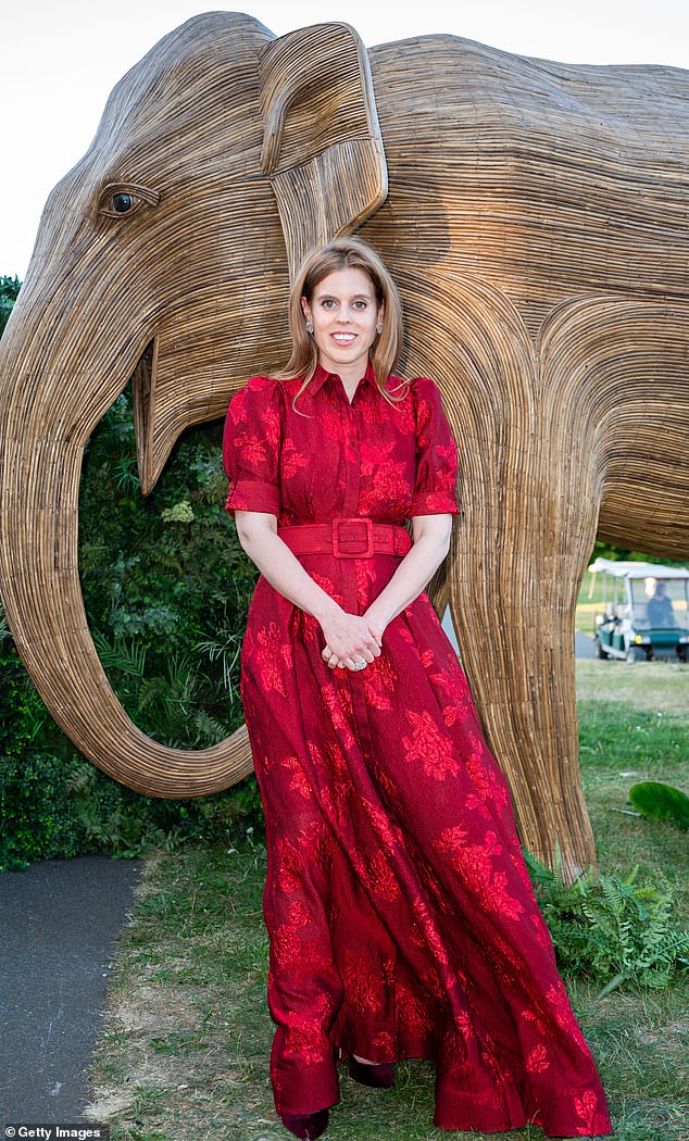 The royal attended the glamorous event without her husband Edoardo Mapelli Mozzi