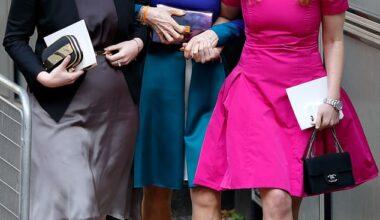 Princesses Beatrice and Eugenie (pictured with their mother, the Duchess of York) shared the biggest of their childhood fights while appearing on a podcast recently