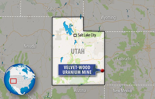 Velvet-Wood uranium mine sits along Utah's eastern border with Colorado. There is believed to be over 4 million pounds of uranium available for extraction