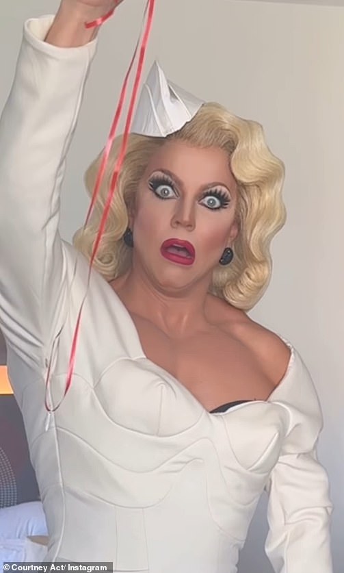 Drag star Courtney Act suffered a 'disastrous' wardrobe malfunction this week, just moments before Australia's hopes were dashed in the Eurovision semi-finals