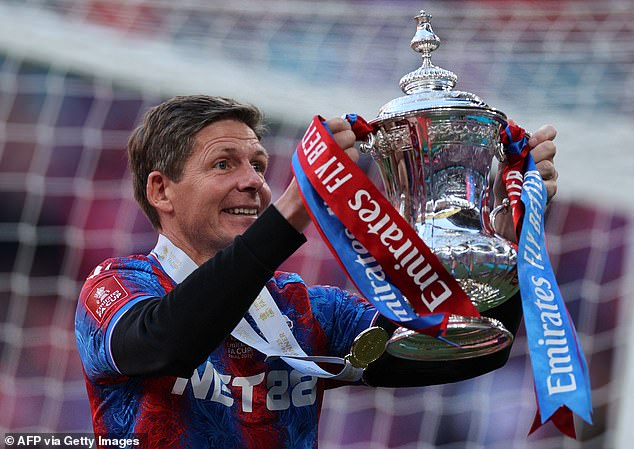 The Eagles beat Manchester City 1-0 in the final at Wembley to win their first ever major trophy