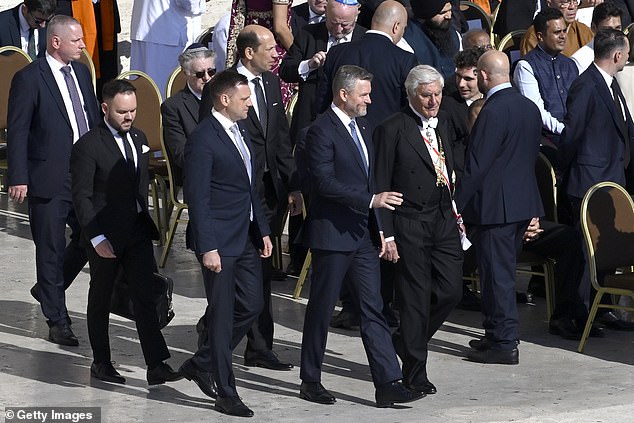 Guest arrives ahead of the inauguration mass of Pope Leo XIV in St Peter's Square