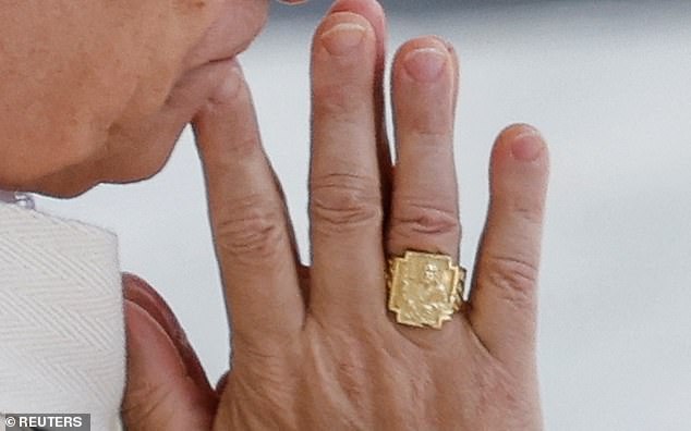 The Ring of the Fisherman - named in honour of the first pope, Saint Peter