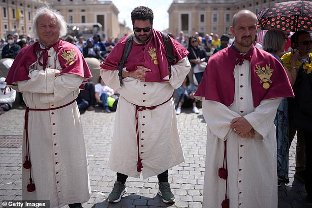 Well-wishers attend the inauguration mass of Pope Leo XIV in St Peter's Square