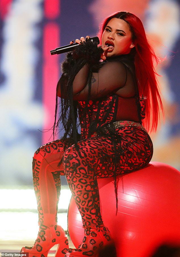 Malta's singer Miriana Conte delivered another showstopping raunchy performance during the competition