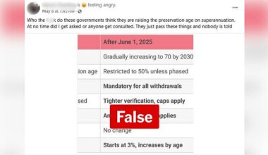 The tax office has slapped down false claims that the superannuation age will increase from June