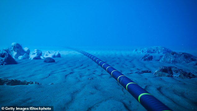 Underwater fibre-optic cables which lie on the ocean floor allow for global communication and internet connectivity between continents, whilst other cables are responsible for carrying electricity (stock image)