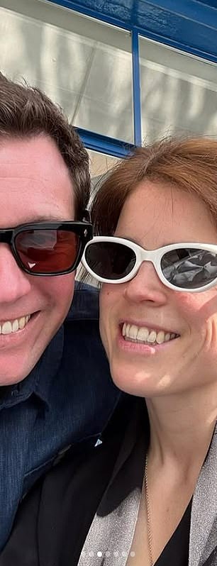 Eugenie, 35, has two sons, August and Ernest, with her husband Jack Brooksbank