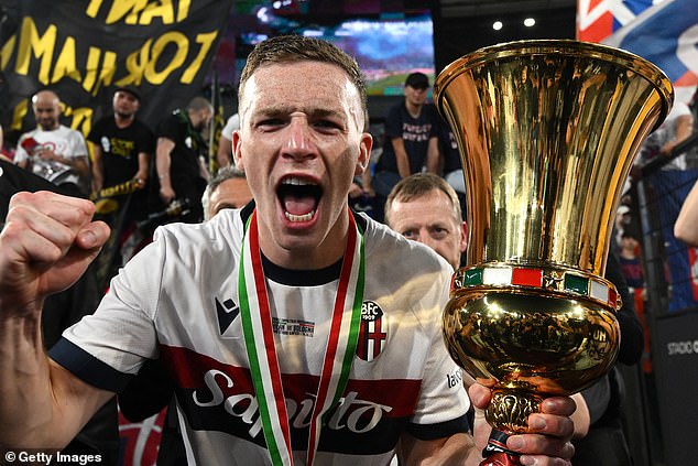 Lewis Ferguson won the Coppa Italia with Bologna this season