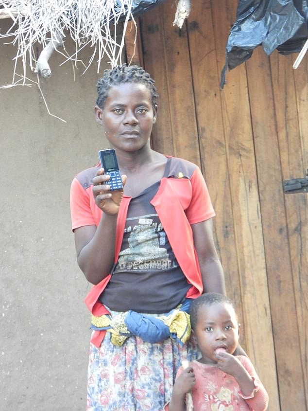 Pictured: Ruth Harold, 32, who said her husband Essau walked out on her and their two children, aged five and four, within days of receiving his cash