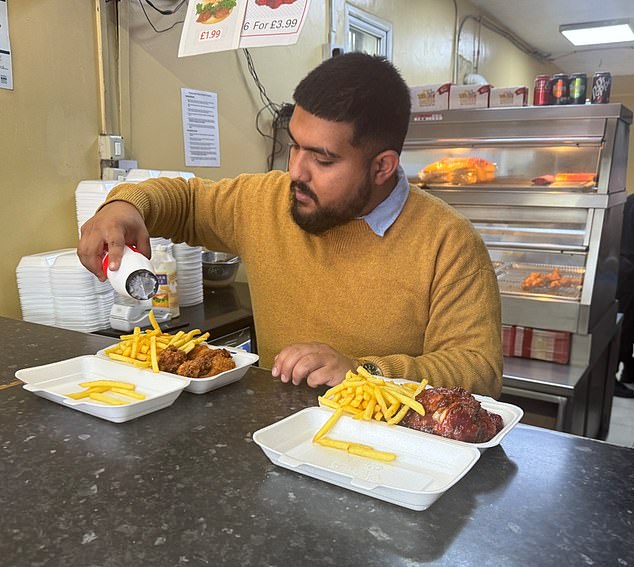 Leyton's Perfect Fried Chicken, run by 24-year-old Saqib Malik (pictured) also has a zero-star rating