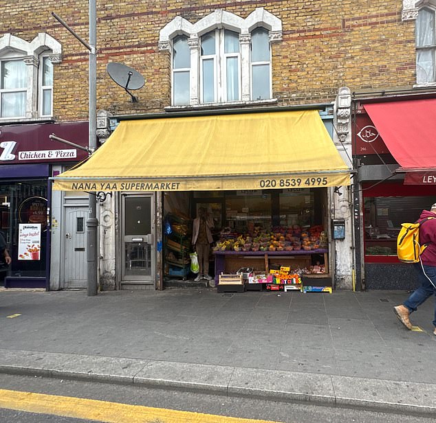 Nana Yaa Supermarket in Leyton, east London also has a zero-star FSA rating