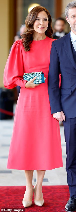 Fashion lovers instantly recognised it as the same dress she¿d worn for King Charles III's 2023 pre-coronation celebration at Buckingham Palace