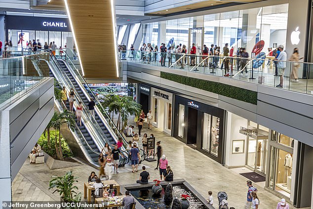 News of the attack comes just days after anther famed global brand was breached. (Pictured: File photo of mall)