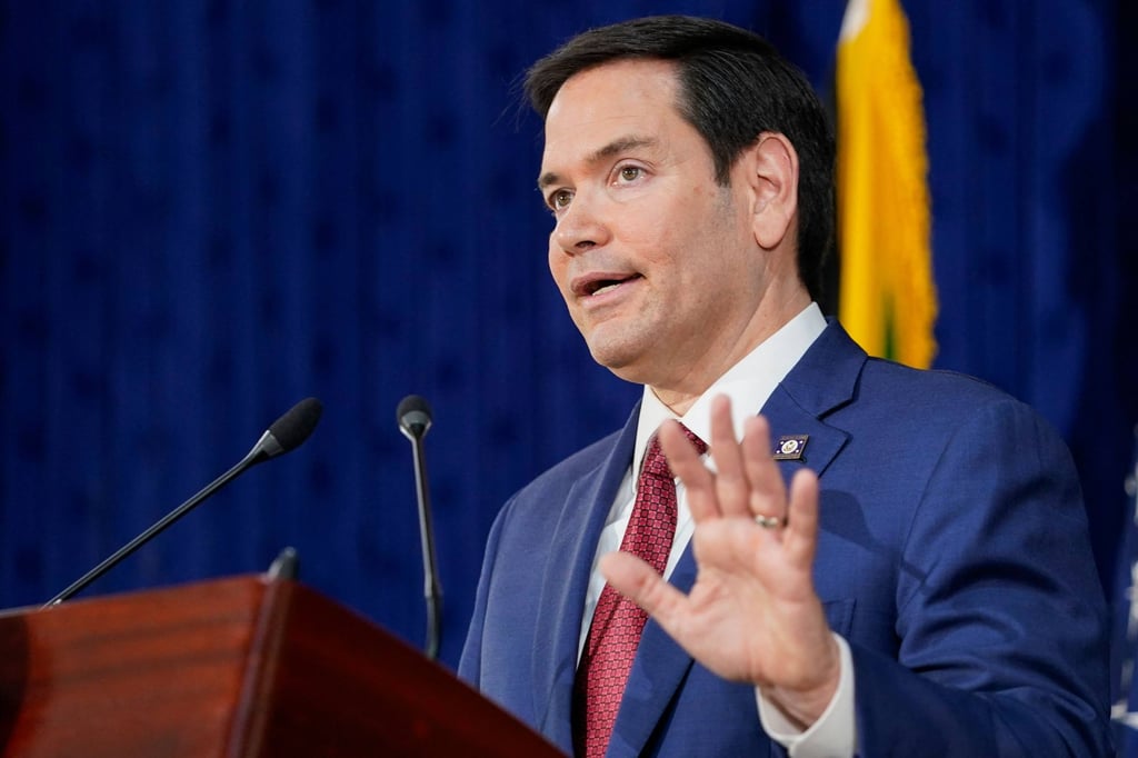 US Secretary of State Marco Rubio speaks at a press conference in Kingston, Jamaica, on 26 March. Photo: AFP