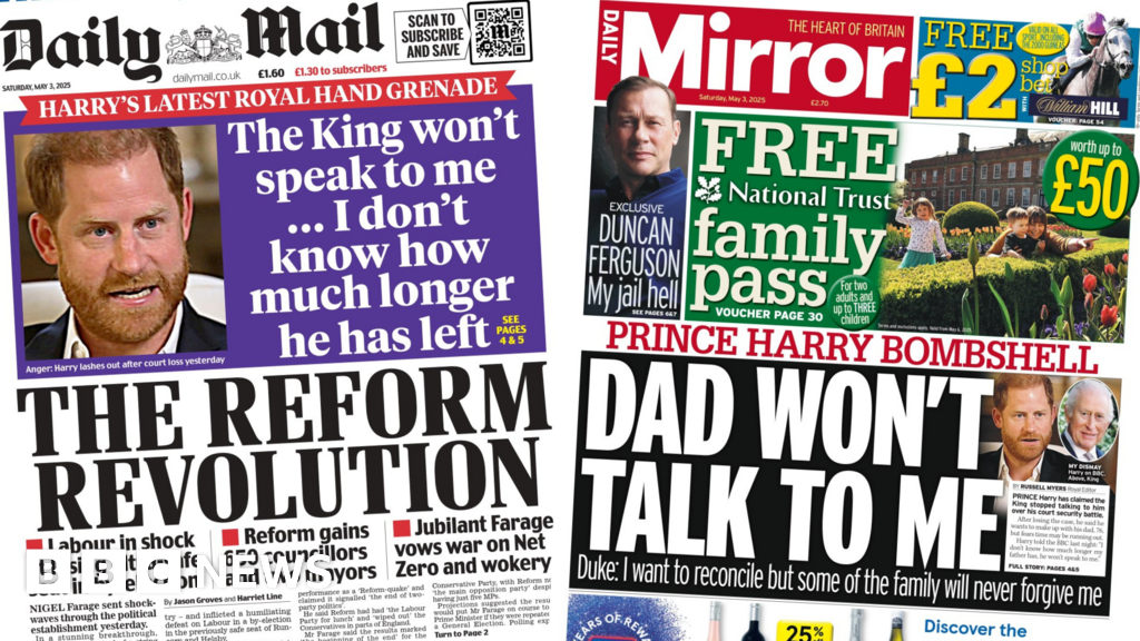 'Reform revolution' and 'Prince Harry bombshell'