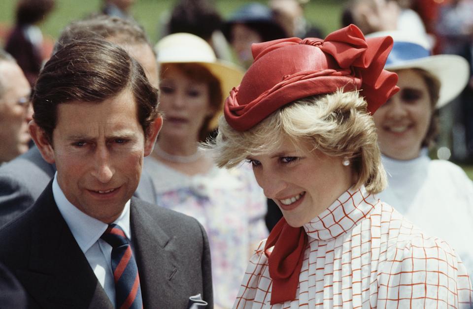 Prince Charles and Diana, Princess of Wales (1961 - 1997) arrive in Dartmouth, Halifax, Nova Scotia, Canada, 14th June 1983. (Photo by Tim Graham Photo Library via Getty Images)