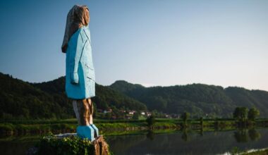 Melania Trump statue goes missing in Slovenia.
