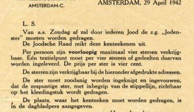 Vandaag in 1942: Alle Joden zijn verplicht een Jodenster te dragen.
