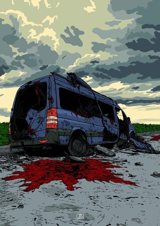“Putin wants peace. I trust him.” — Seriously, Mr. Trump?

A Russian drone struck an evacuation bus in Sumy. A fleeing family was killed. No weapons, no trenches — just a desperate attempt to live. Their journey ended in blood. This isn’t peace. It’s deliberate, boundless cruelty.