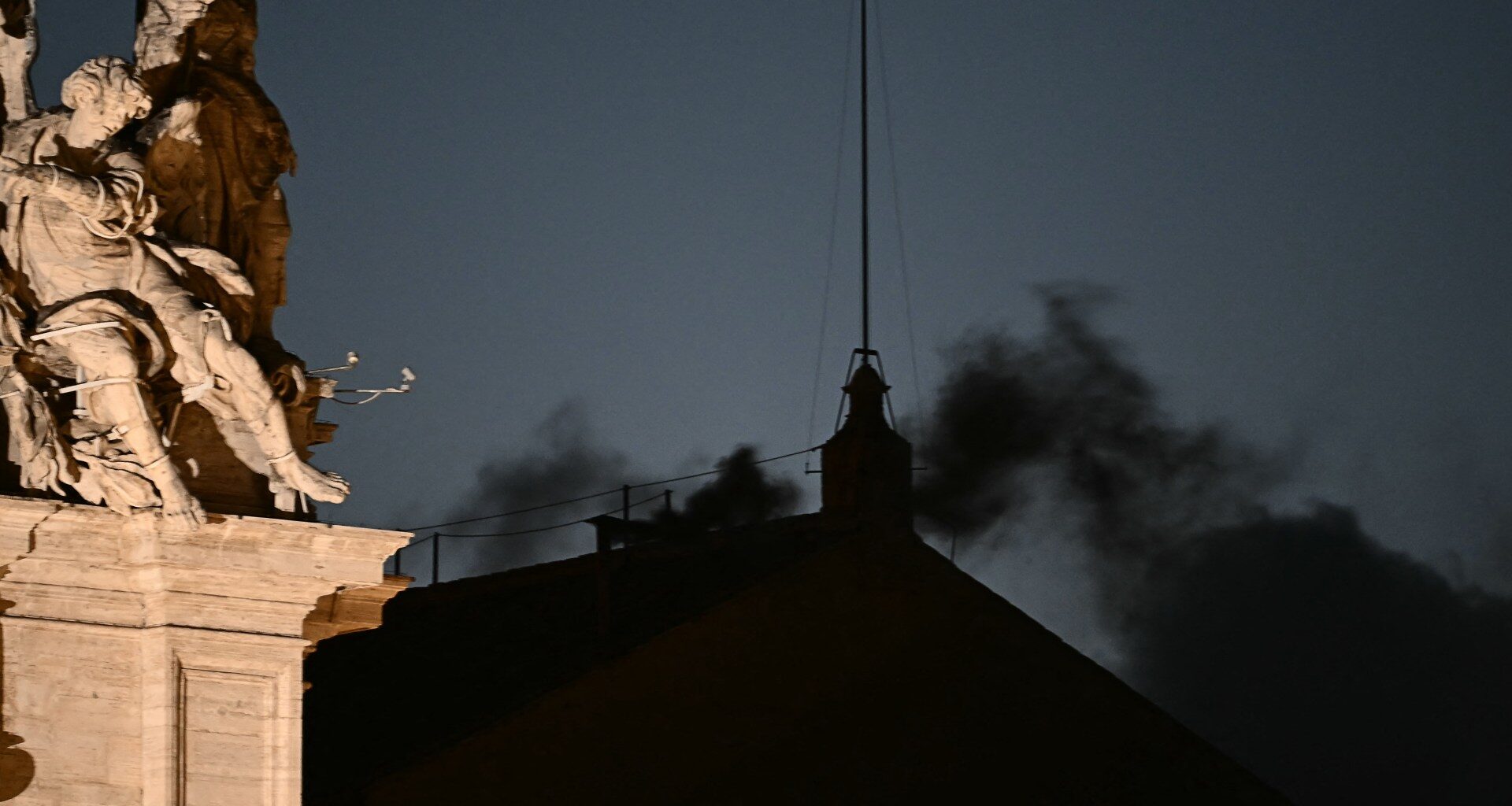 Black smoke emerges as cardinals fail to elect new pope in first ballot | Religion News