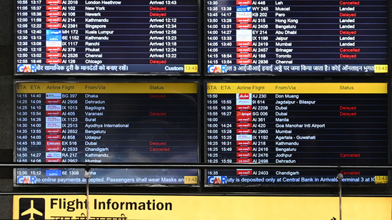 The Centre has announced that 24 airports will be closed till 5:29 am on May 15.(Hindustan Times)