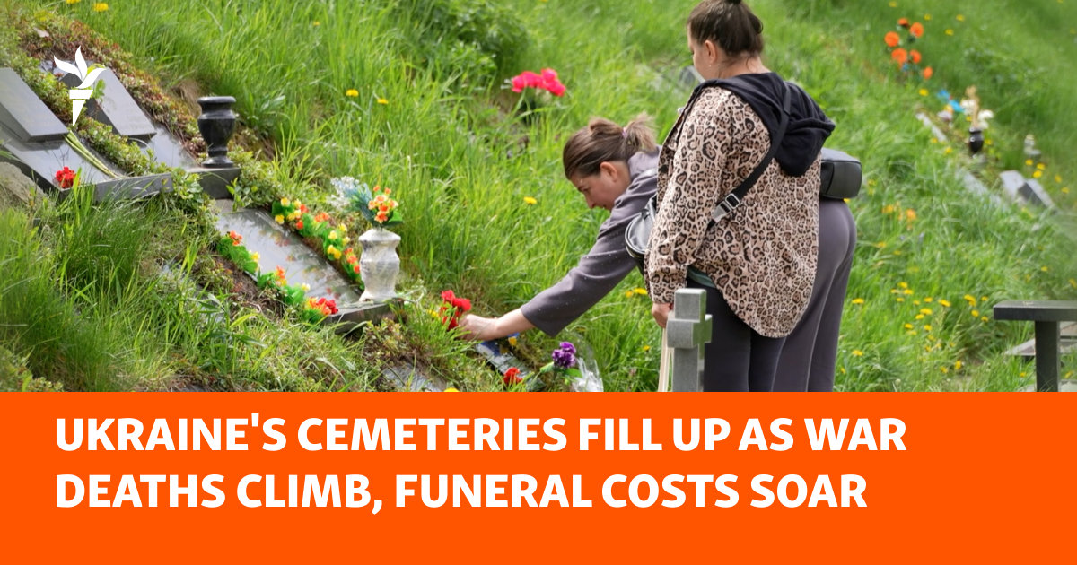 Ukraine's Cemeteries Fill Up As War Deaths Climb, Funeral Costs Soar