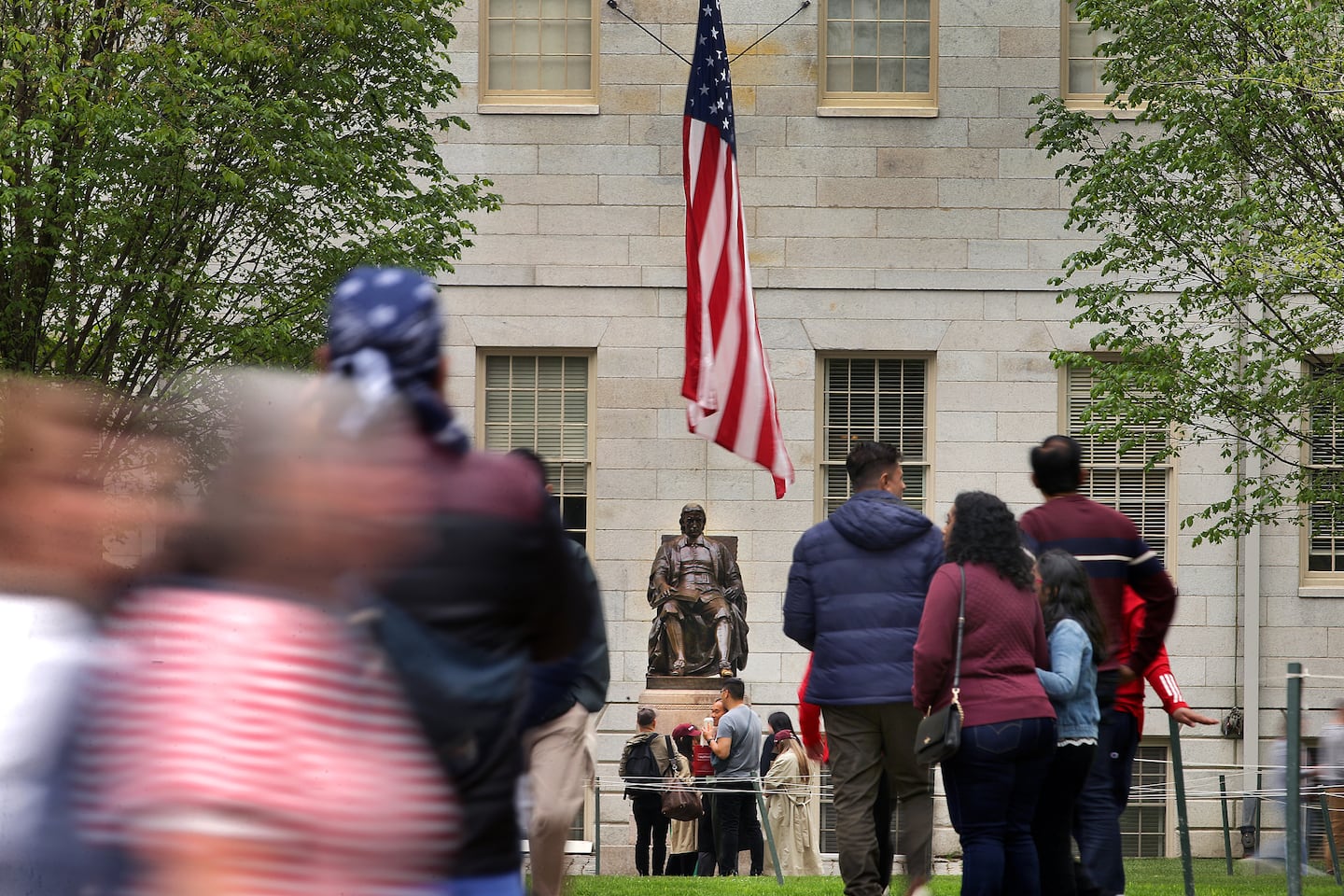 Harvard president Alan Garber denounced the Trump administration's campaign at Harvard as government overreach.