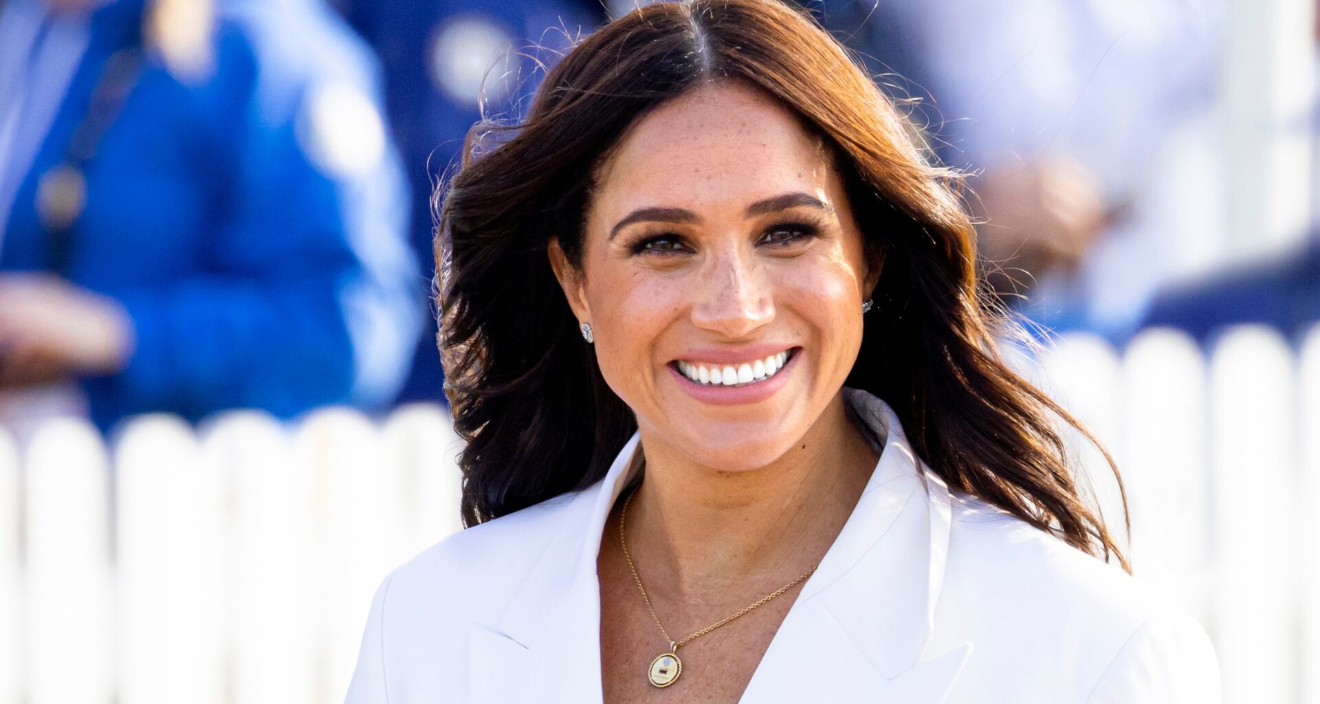 Meghan, Duchess of Sussex attends the family reception at the start of the Invictus Games at Zuiderpark on April 15, 2022