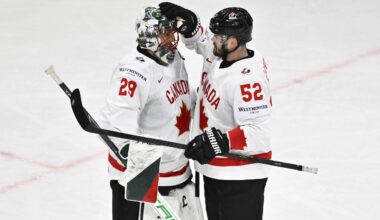 Fleury shines, Canada routs Latvia at world men's hockey championship